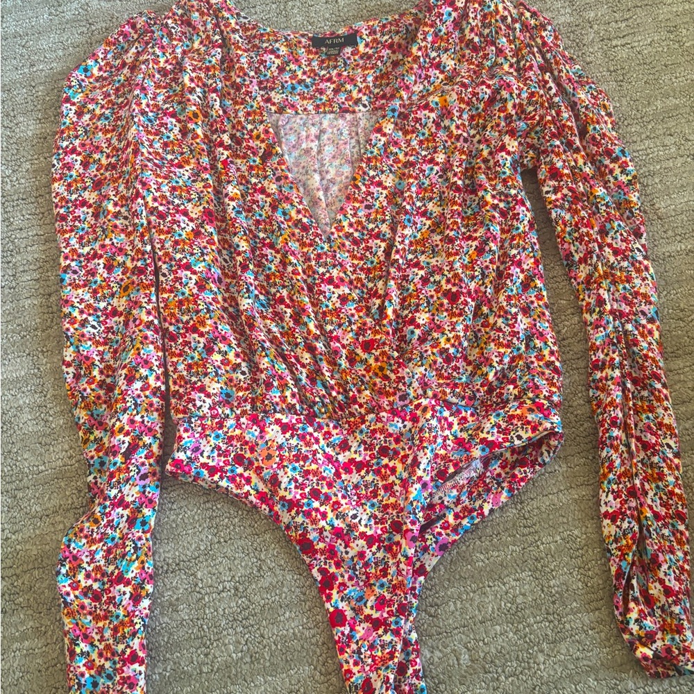 AFRM floral bodysuit